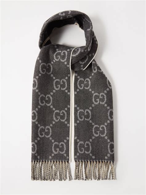 gucci reversible wool scarf.